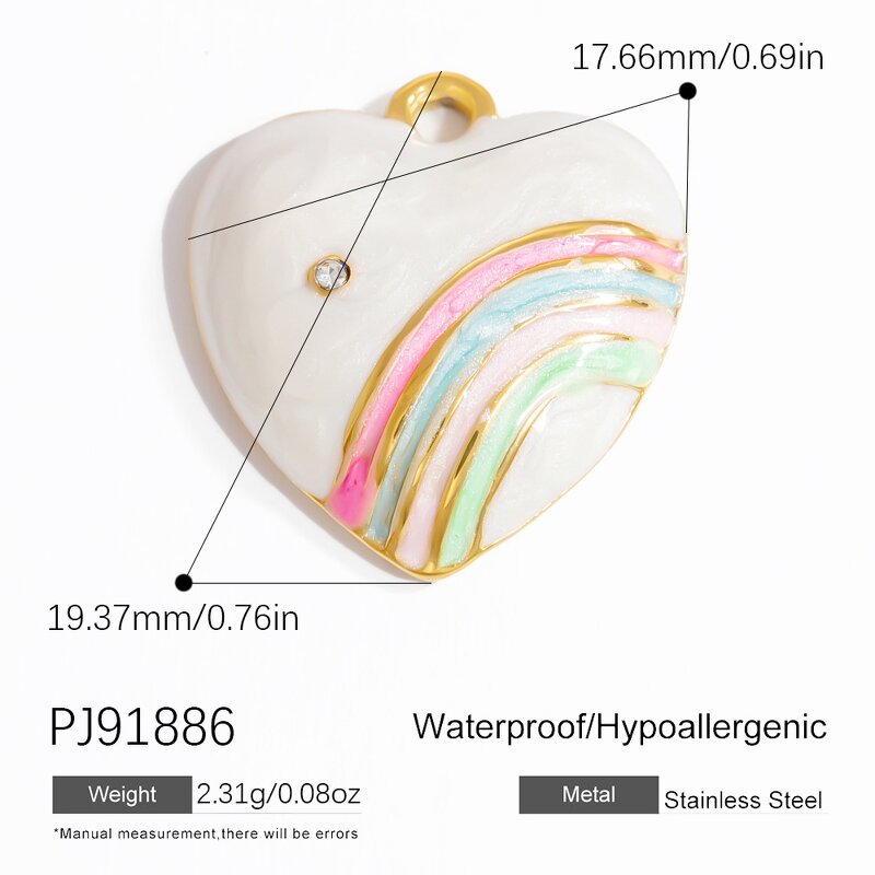 Enamel Pendant Manufacturer - Oil Dripping Zircon Charms