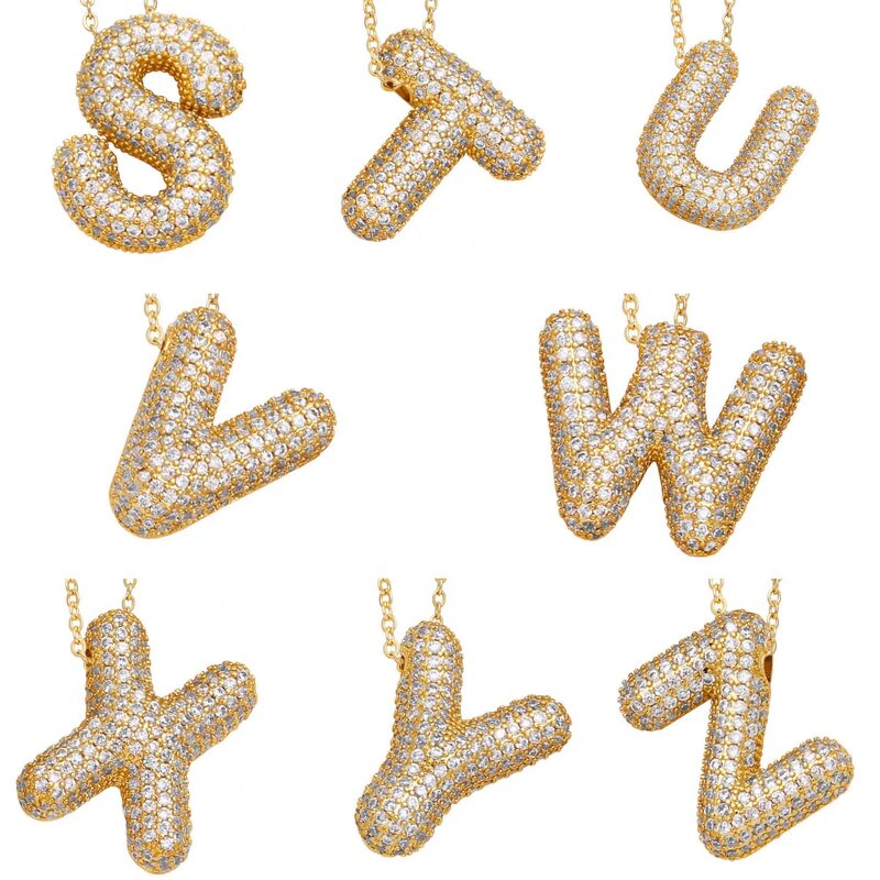 Alphabet Necklace Manufacturer - A-Z Diamond Chain Necklace