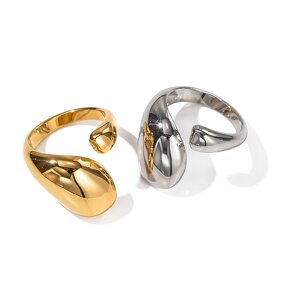 Adjustable Ring Manufacturer - Geometric Drop Fashion Ring