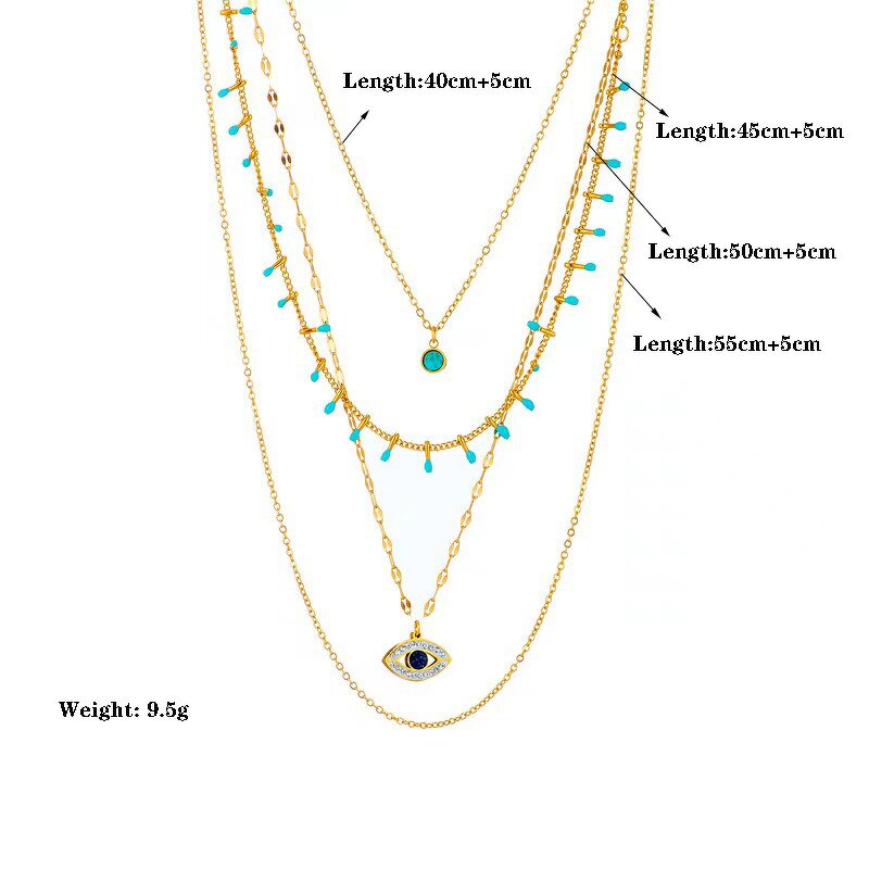 Multi Layered Necklace Factory - Devil Eye Bead Necklace