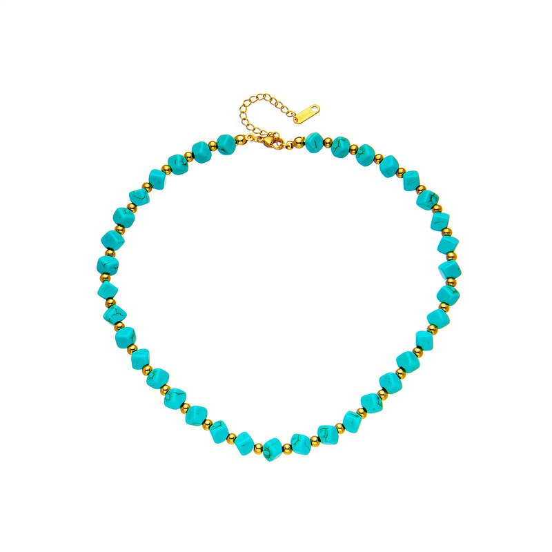 Beaded Necklace Manufacturer - French Vintage Turquoise Necklace