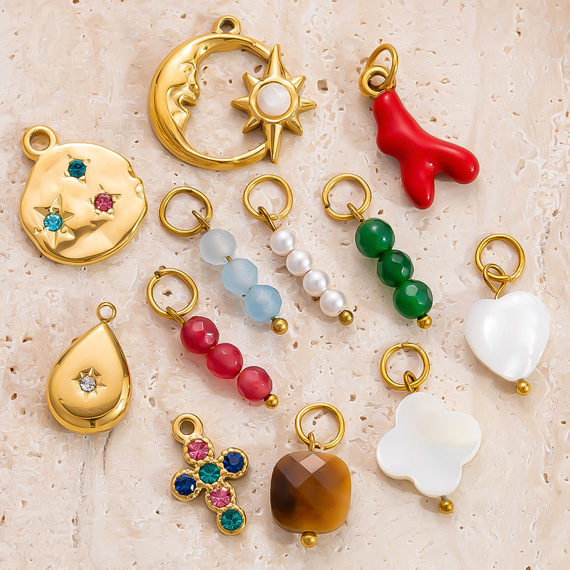 Pendant Charms Supplier - Non-tarnish Natural Stone Charms
