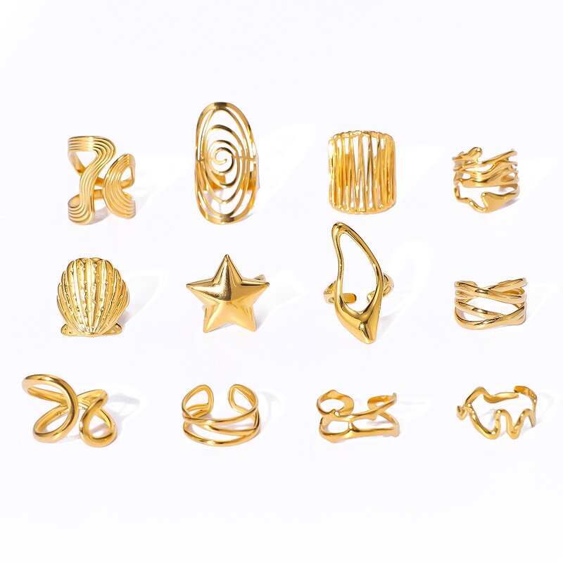 Adjustable Ring Supplier - Twist Chain Geometric Ring