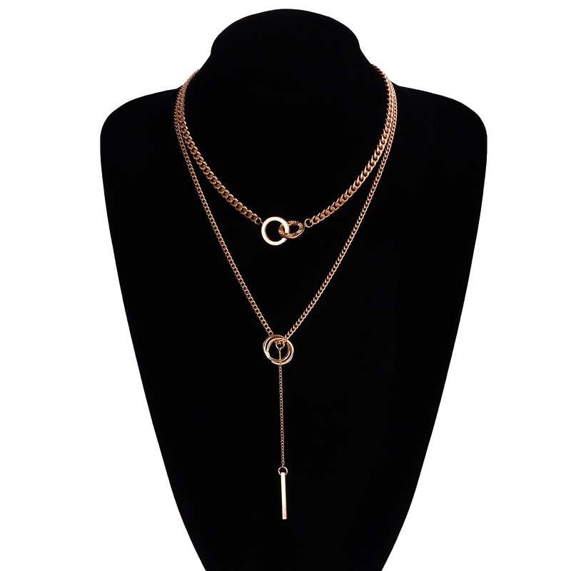 Cuban Link Necklace Supplier - Long Layered Statement Necklace