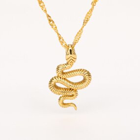 Snake Pendant Necklace Supplier - Twisted Chain Charm Necklace
