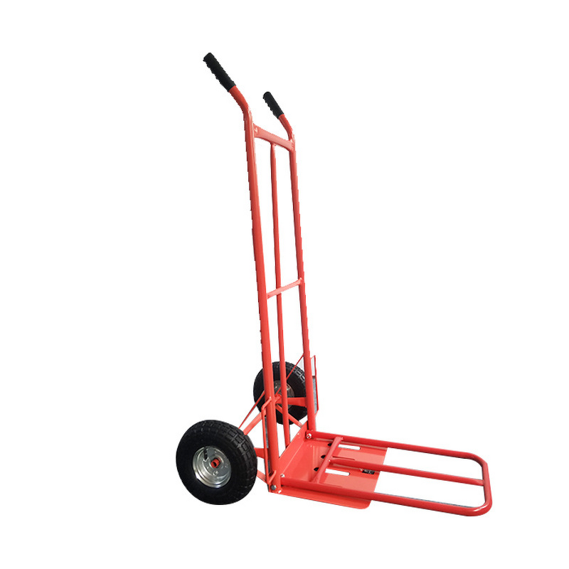 Steel Handcart Manufacturer - Tiger Cart Double-Wheel Heavy Duty with Fork Construction