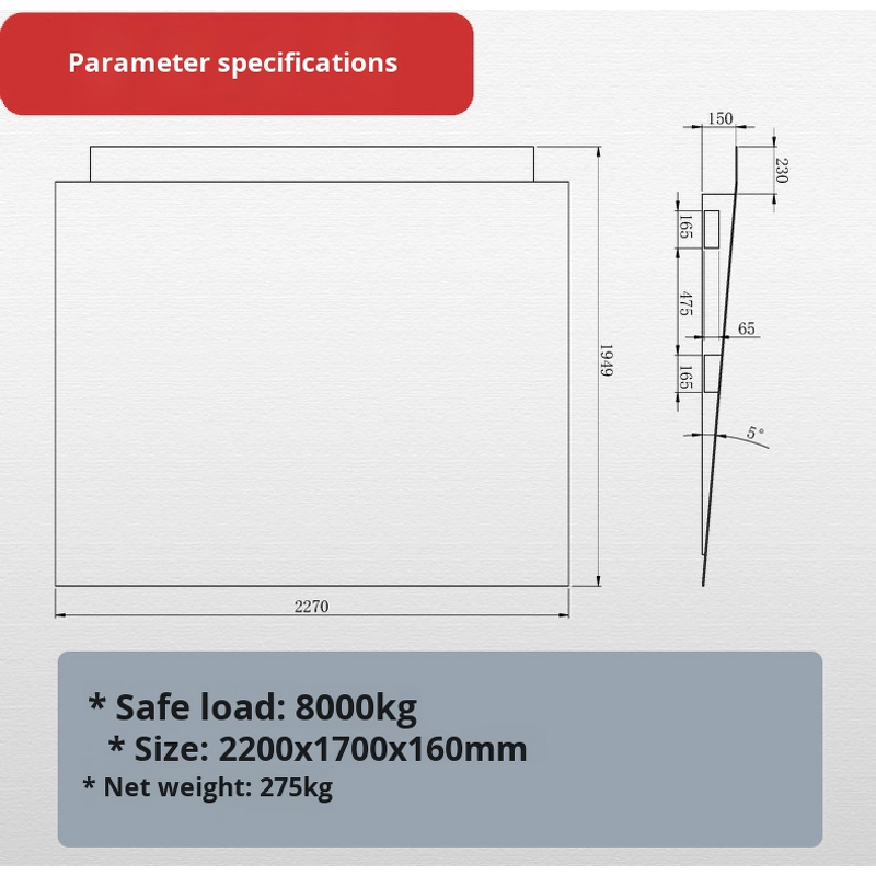Electric Ramp Platform Supplier - CRN8 Heavy-Duty 8 Tons Mobile Container Docking