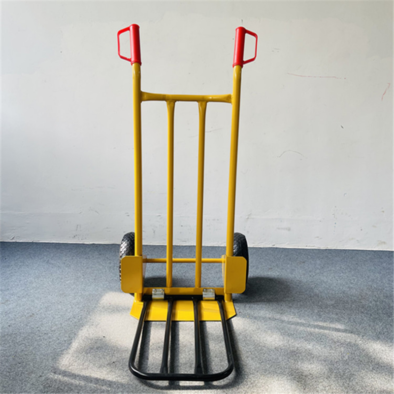 Steel Handcart Manufacturer - Tiger Cart Double-Wheel Heavy Duty with Fork Construction