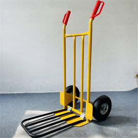 Steel Handcart Manufacturer - Tiger Cart Double-Wheel Heavy Duty with Fork Construction