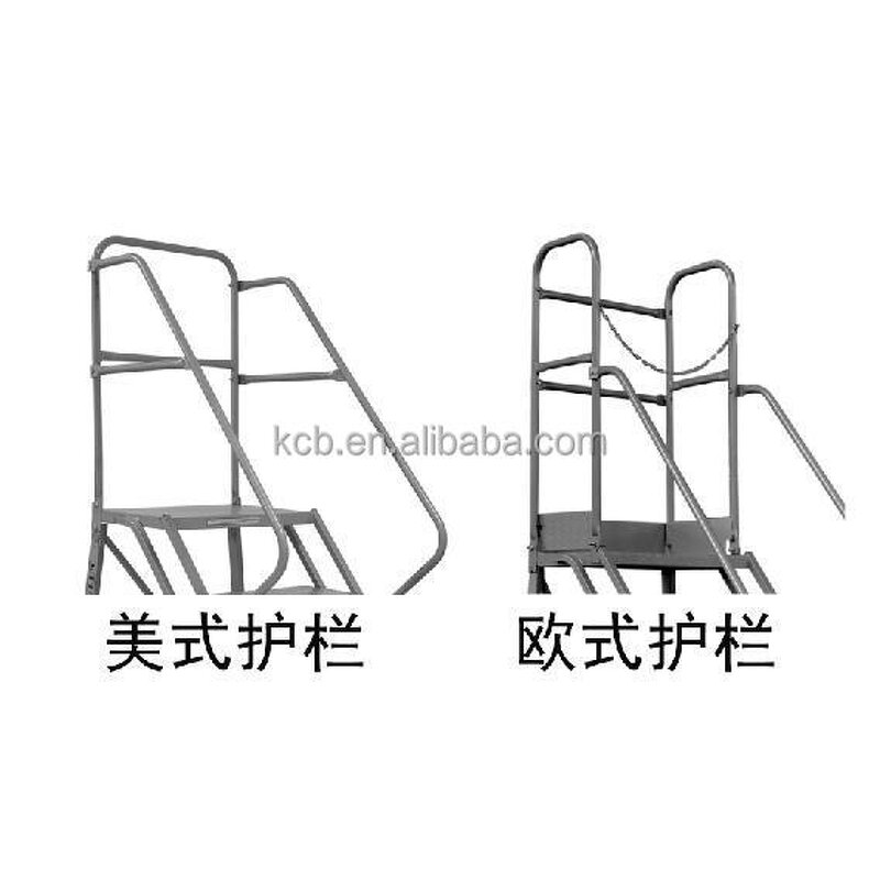 Climbing Steel Ladder Factory - Modern Designed Automatic Brake Movable Warehouse