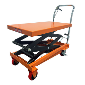 Scissor Lift Platform Supplier - 220V Movable Manual Hydraulic Simple Pedal Trolley