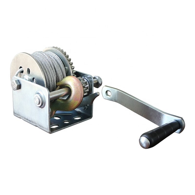 Hand Winch Factory - 1200lb with 15m Wire Rope Crank