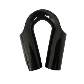 Wire Rope Thimble Manufacturer - 12mm Black Coated Tube Thimble