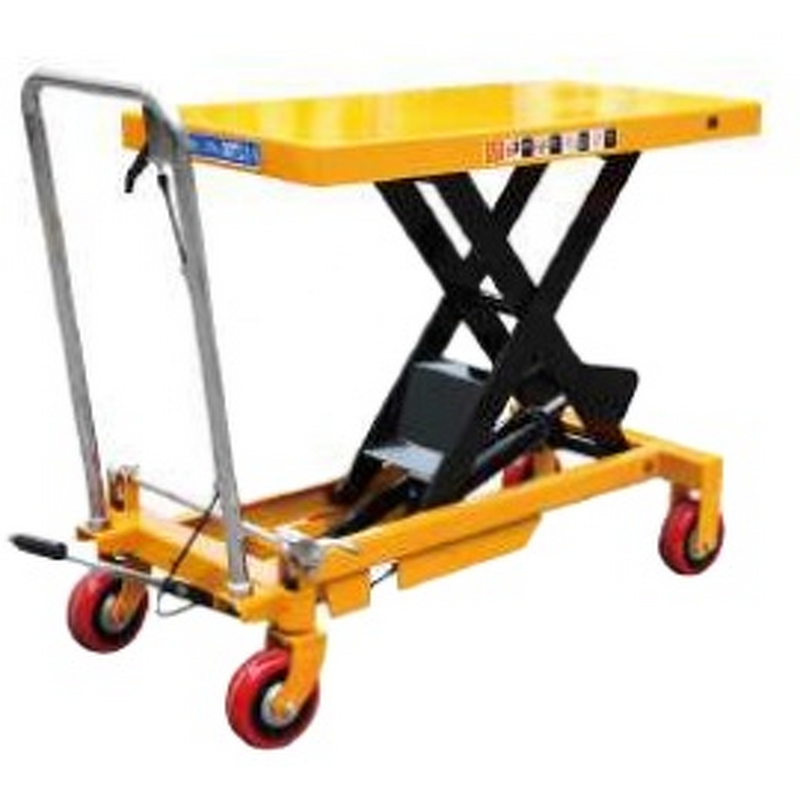 Manual Lift Table Manufacturer - Dual Oil Pump 4 Wheels