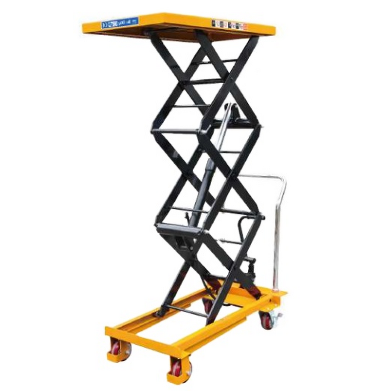 Scissor Lift Table Supplier - 350kg Manual Lift with Rollers