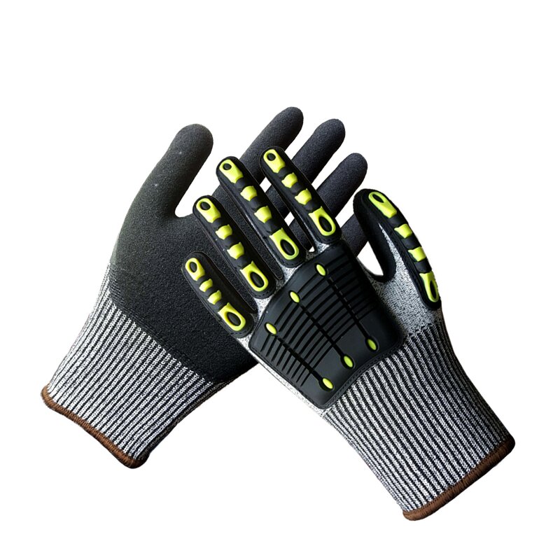HPPE Safety Gloves Supplier - Wholesale ANSI Approved Nitrile Coated TPR Shockproof
