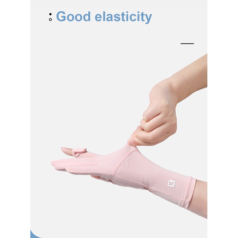 Ice Silk Gloves Supplier - Factory Direct Customizable Wholesale Women's Summer Mid-Length