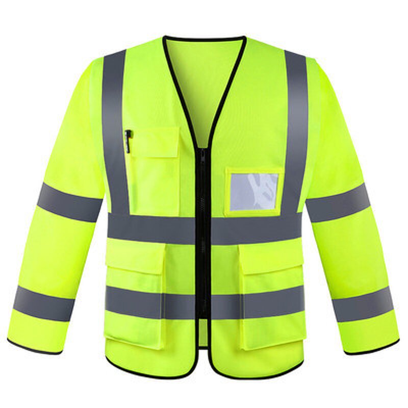 Long Sleeve Safety Vest Manufacturer - Hot Sale Hi Vis Reflective with Straps Customizable