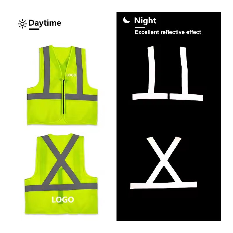 Work Safety Vest Supplier - Factory Supply Class 2 High Visibility CE Certified Tape