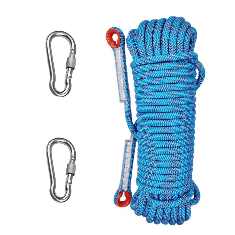 Climbing Safety Rope Supplier - Static Double Braided Polyester Less Stretchy Fall Protection
