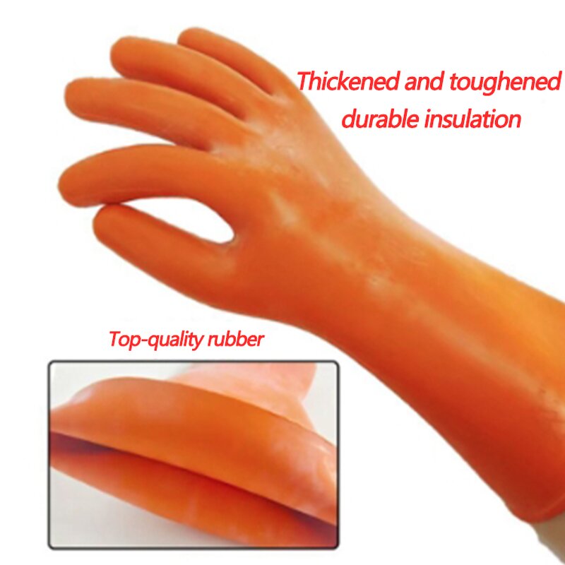 High Voltage Gloves Manufacturer - Optimal Class 2 25KV Rubber Insulated for Lineman