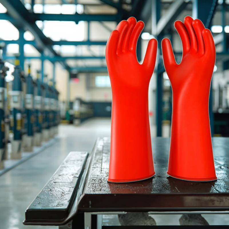 High Voltage Gloves Factory - 20KV Insulation Anti-Electricity Waterproof 12inch 8oz