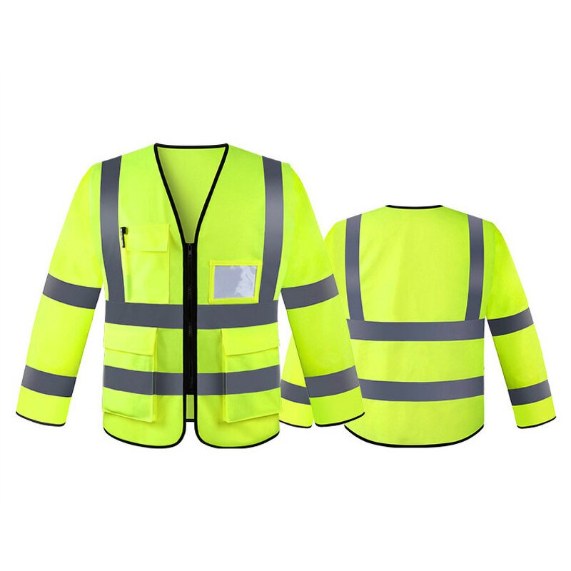 Long Sleeve Safety Vest Manufacturer - Hot Sale Hi Vis Reflective with Straps Customizable