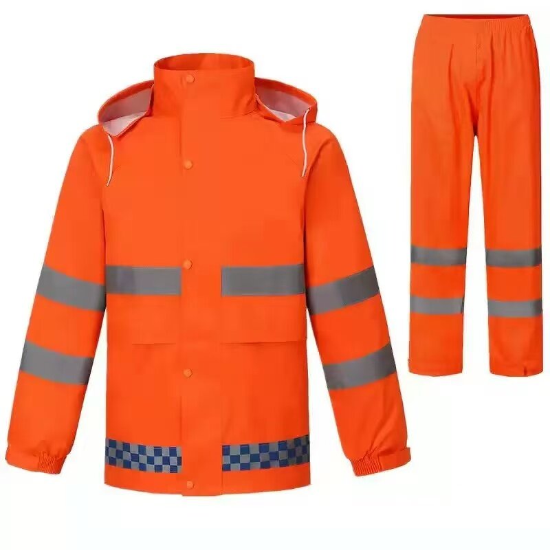 Long Raincoat Supplier - Durable Classic Hi Vis Reflective Vest Waterproof Customizable