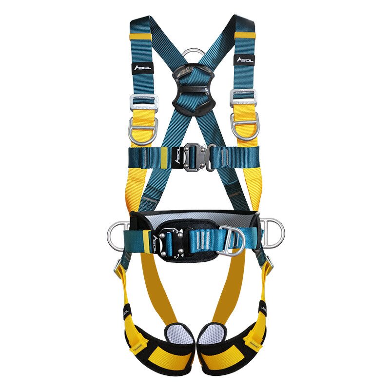 Five-Point Safety Belt Factory - Durable Polyester Double Hook Rope for Aerial Work
