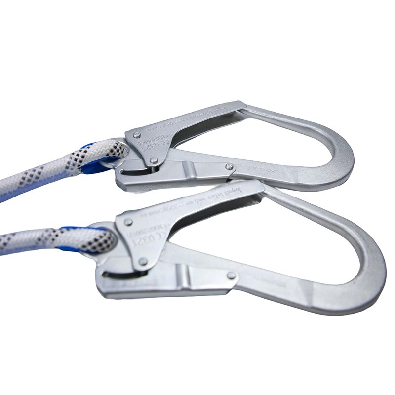 Working Positioning Lanyard Supplier - Outdoor Fall Prevention 14mm Safety Rope Super Hooks