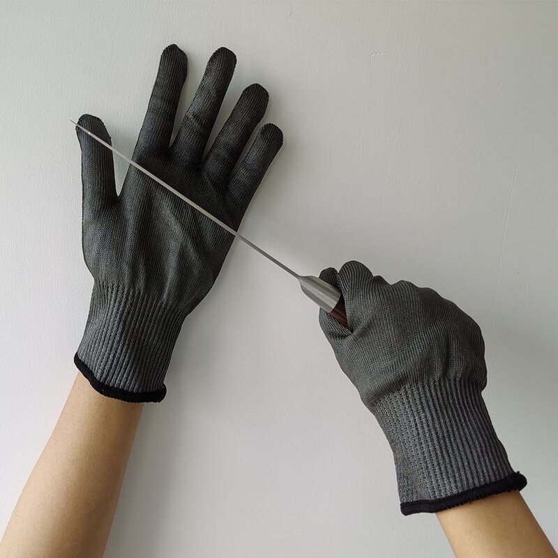 Gray Safety Gloves Factory - High Performance Cut Resistant Yarn for Kitchen Use