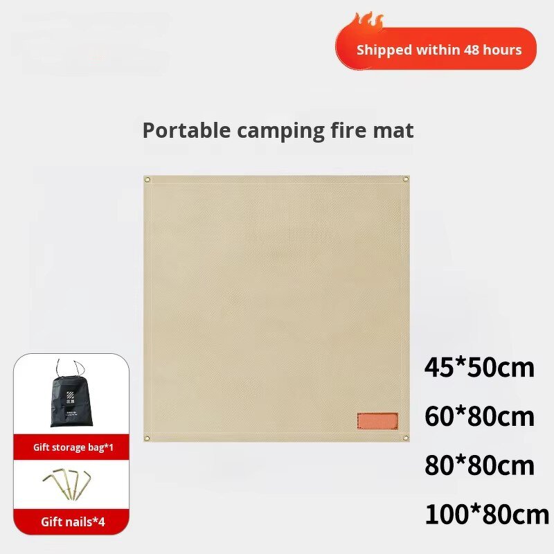 Outdoor Fire Blanket Factory - 70*70cm Flame Retardant Heat Insulation Picnic Mat