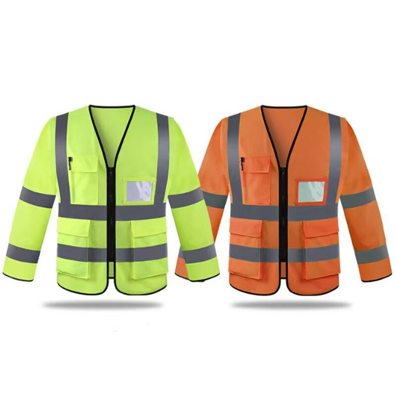Long Sleeve Safety Vest Manufacturer - Hot Sale Hi Vis Reflective with Straps Customizable