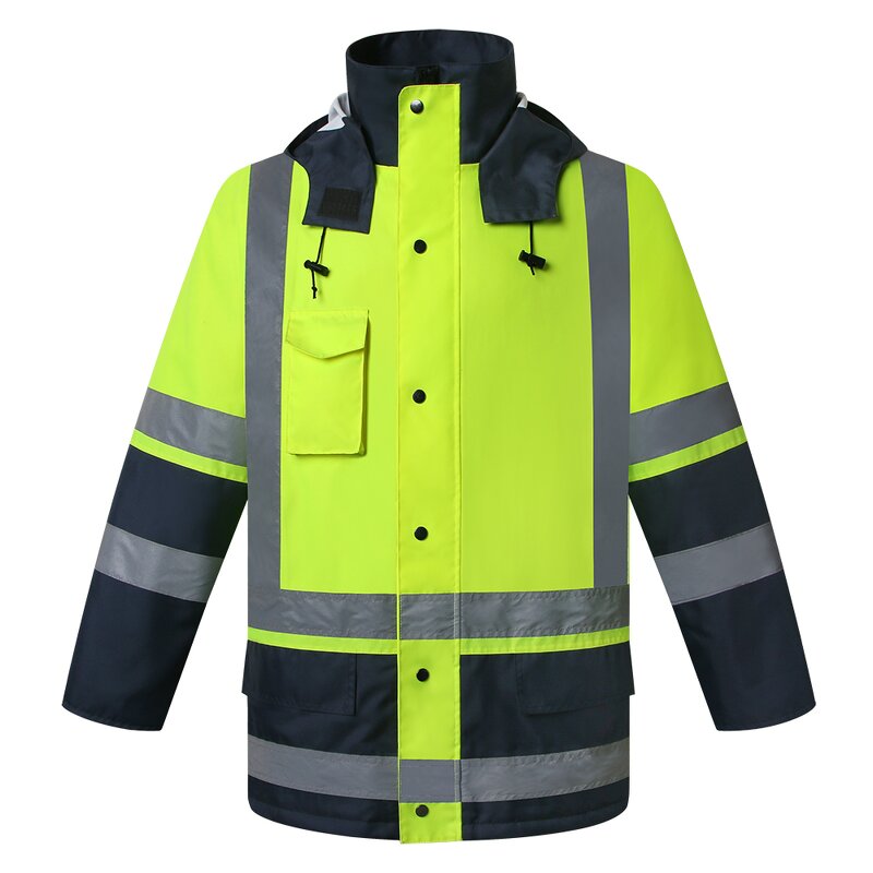 Men's Raincoat Manufacturer - Durable Classic with Hi Vis Reflective Vest Customizable Logo