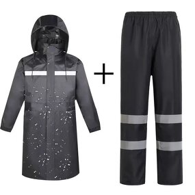 Winter Raincoat Manufacturer - Men Women's Hooded Waterproof Reflective Fluorescent Work