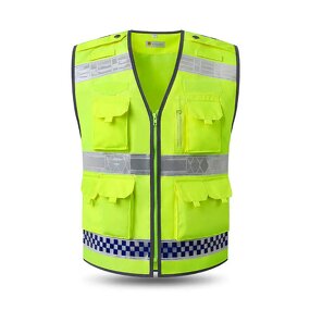 Engineer Safety Vest Factory - Hi Vis Black Fluorescent Reflective Multi-Pocket Workwear