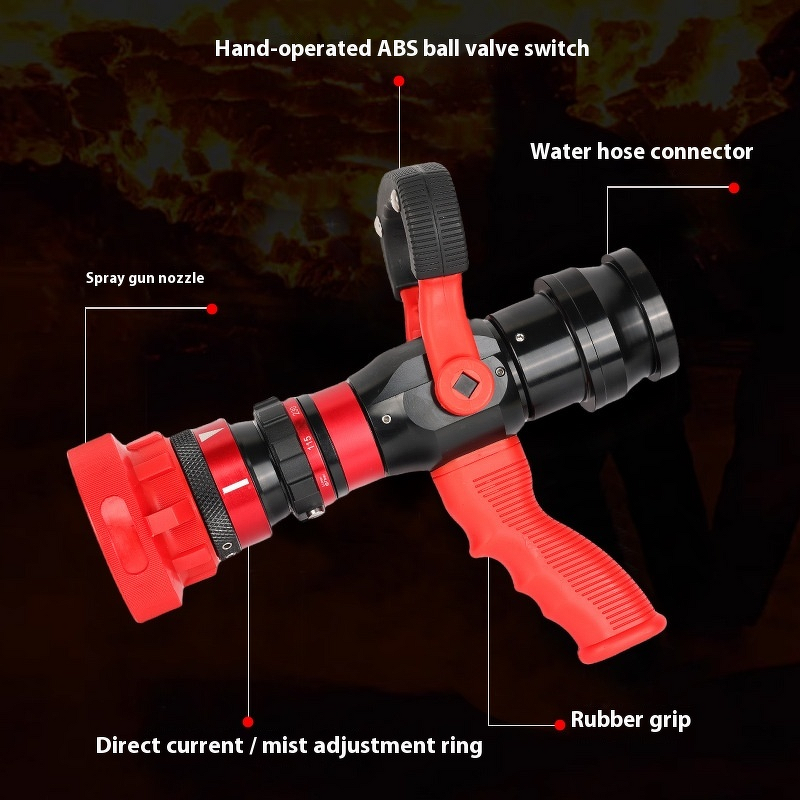 Non-Recoil Water Gun Manufacturer - BRITISH Quick Connector Features Fire Hose Accessory