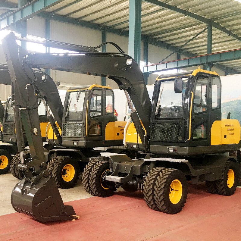 Wheeled Excavator Factory - 5 Ton Hydraulic Digger