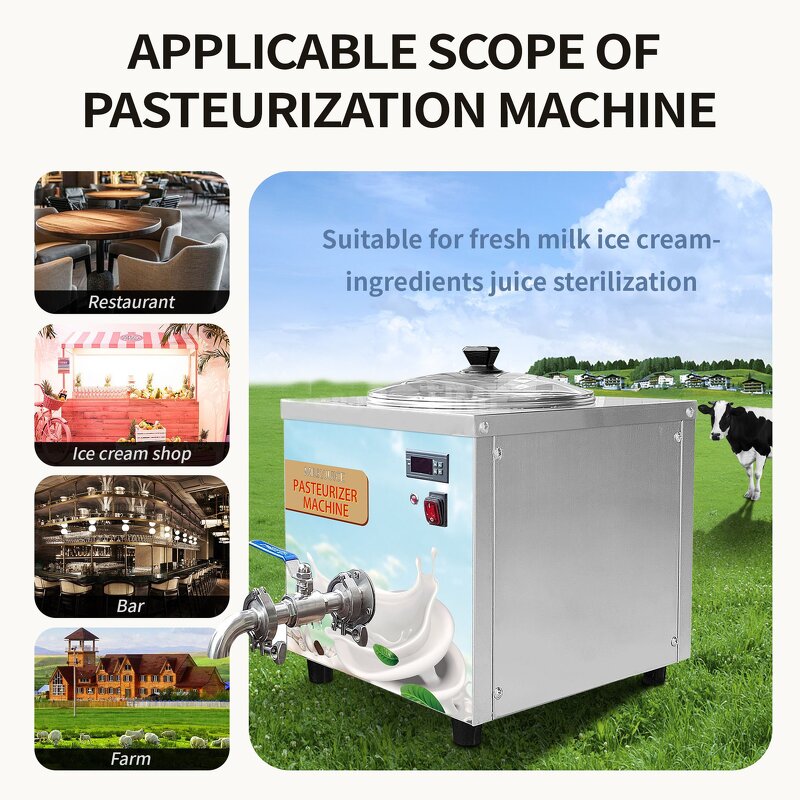 Milk Pasteurizer Factory - 14L Low Temperature Farm