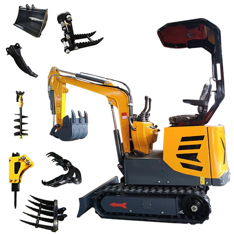 Mini Excavator Factory - 1.2 Ton Kubota Engine