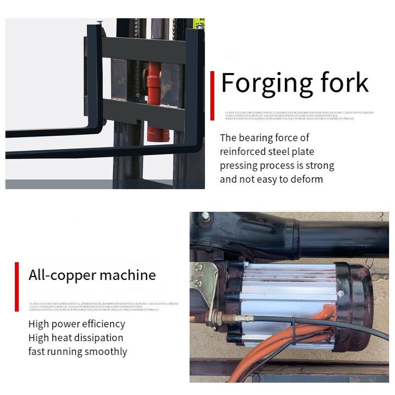 Electric Forklift Factory - 1 Ton Three Wheel Farm Use