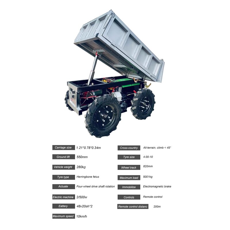 All Terrain Vehicle Factory - 4WD 500kg Hydraulic