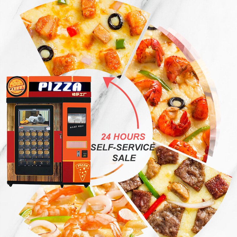 Pizza Vending Machine Factory - 24h Unmanned Refrigerated
