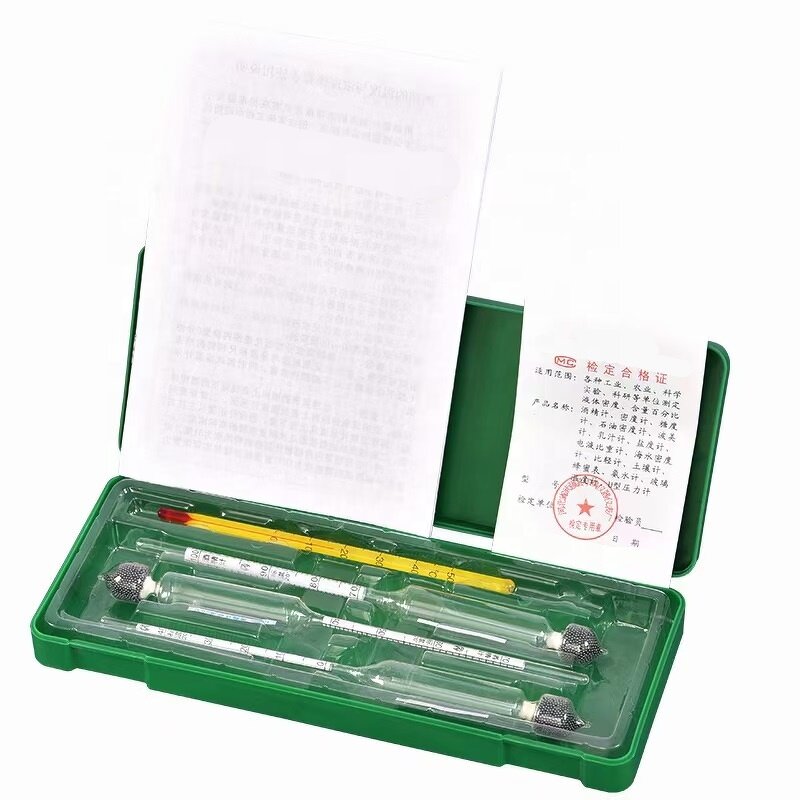 Alcohol Hydrometer Set Manufacturer - OEM 3pcs Vodka Whisky Density Meter Set