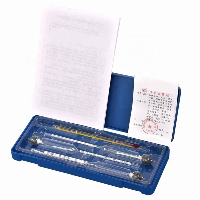 Alcohol Hydrometer Set Manufacturer - OEM 3pcs Vodka Whisky Density Meter Set