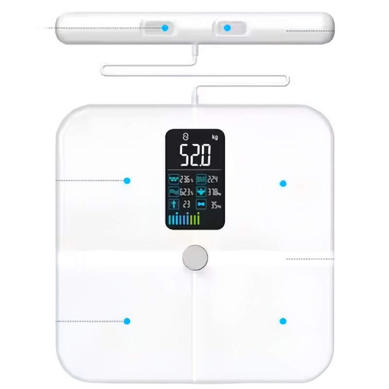 Smart Body Scale Manufacturer - OEM 8-Electrode Bioimpedance Fat Scale With App
