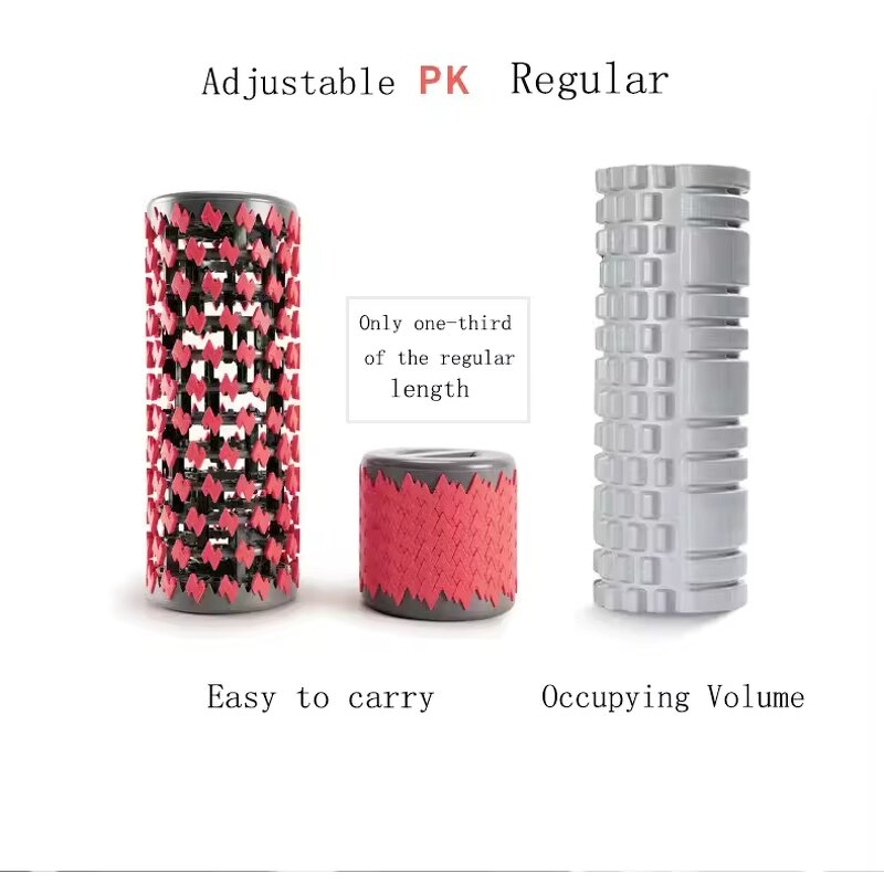 Adjustable Foam Roller - OEM Collapsible Muscle Recovery Roller Factory