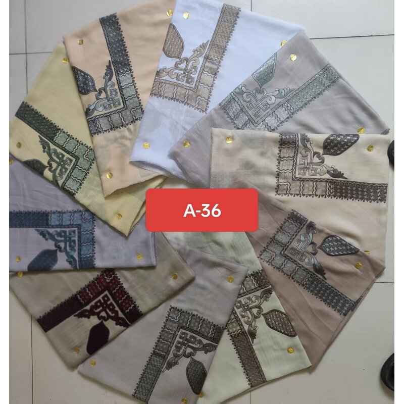 Yemen Scarf Factory - Men's Embroidered Square Shawl