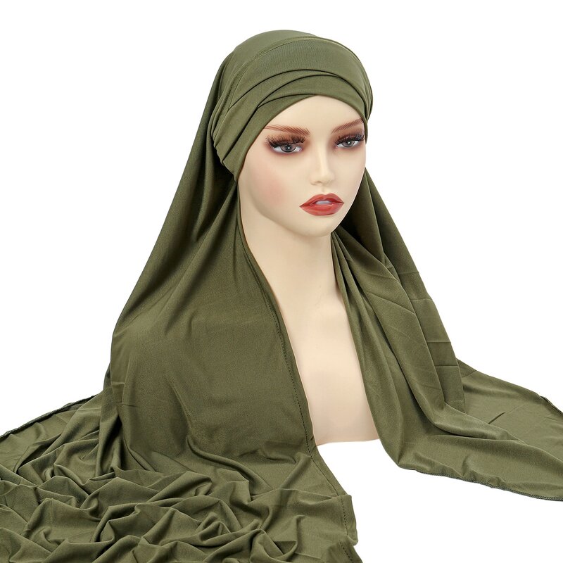 Hijab Factory - New Style Winter Plain Women Instant Hijab