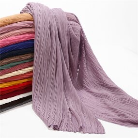 Hijab Factory - Traditional Muslim Pom Pom Chiffon Hijab